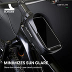 PLATANIX EVA Hard Shell Bike Top Tube Bag Quick Release Waterproof Frame Bag with Touch Screen Phone Case for MTB Road Bicycle