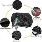 Waterproof Cycle Bike Rain Cover, Bicycle Cover Rain Sun UV Dust Windproof With Lock Hole for Mountain, Road & Dirt Bike