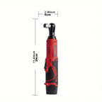 LYUWO 12V Cordless Right Angle Electric Wrench 45NM 3/8 Inch Ratchet Wrench Disassembly Nut Car Maintenance Tool With 4 Sockets