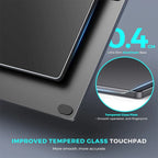 Black Slim Wired Touchpad Mouse USB-C Plug and Play Wired Touchpad Silent Multi-Touch Trackpad for Windows10/11