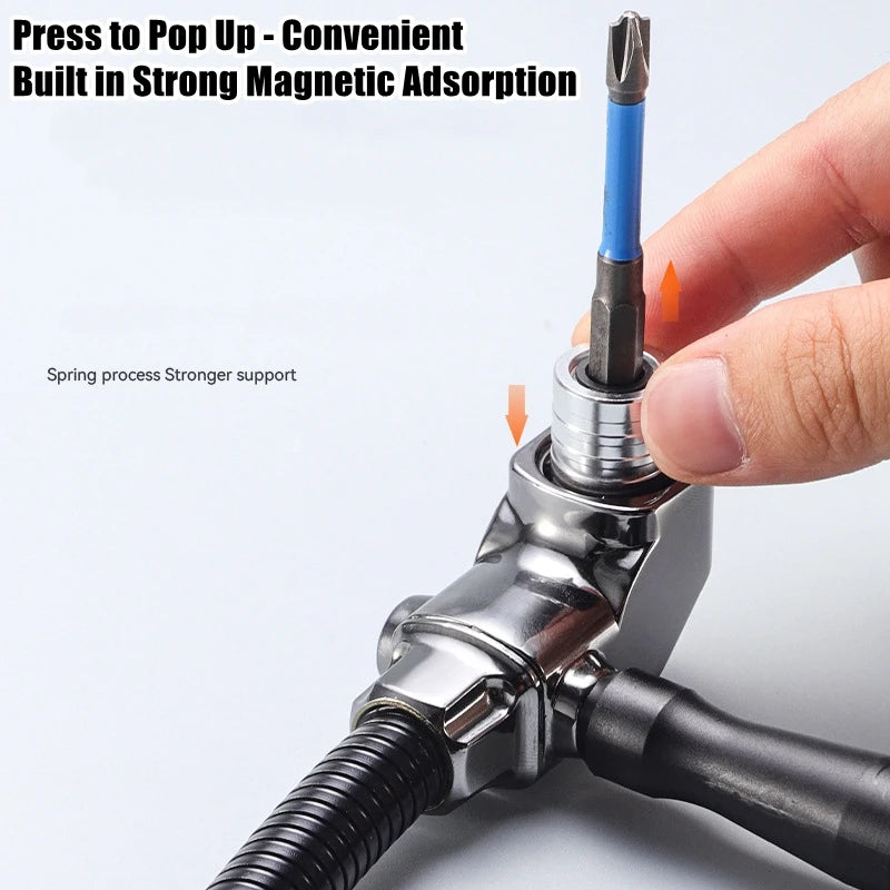 90/105 Degree Angle Electric Corner Turner, Electric Screwdriver Hardware Tool Accessories, Elbow Universa Flexible Shaft
