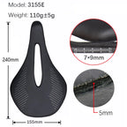 elitaone Bicycle saddle Carbon Power Road/MTB Bike Saddle 143mm 155mm Triathlon Bicycle Saddles Ultralight 98g