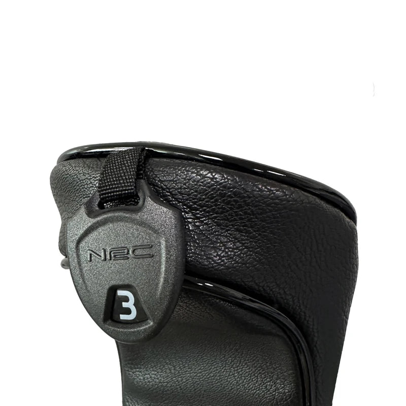 Golf Headcover Golf Wood Cover PU Leather Golf Club Covers For Driver Fairway Hybrid Waterproof Protector Set Golf Accessories