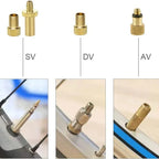 21/30Pcs Bicycle Tire Inflator Tube Needle & Air Hose Adapter Kit - Pump Connectors for Bike Repair & Basketball Valves