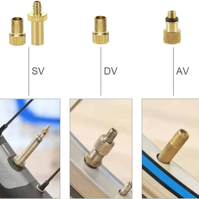 21/30Pcs Bicycle Tire Inflator Tube Needle & Air Hose Adapter Kit - Pump Connectors for Bike Repair & Basketball Valves