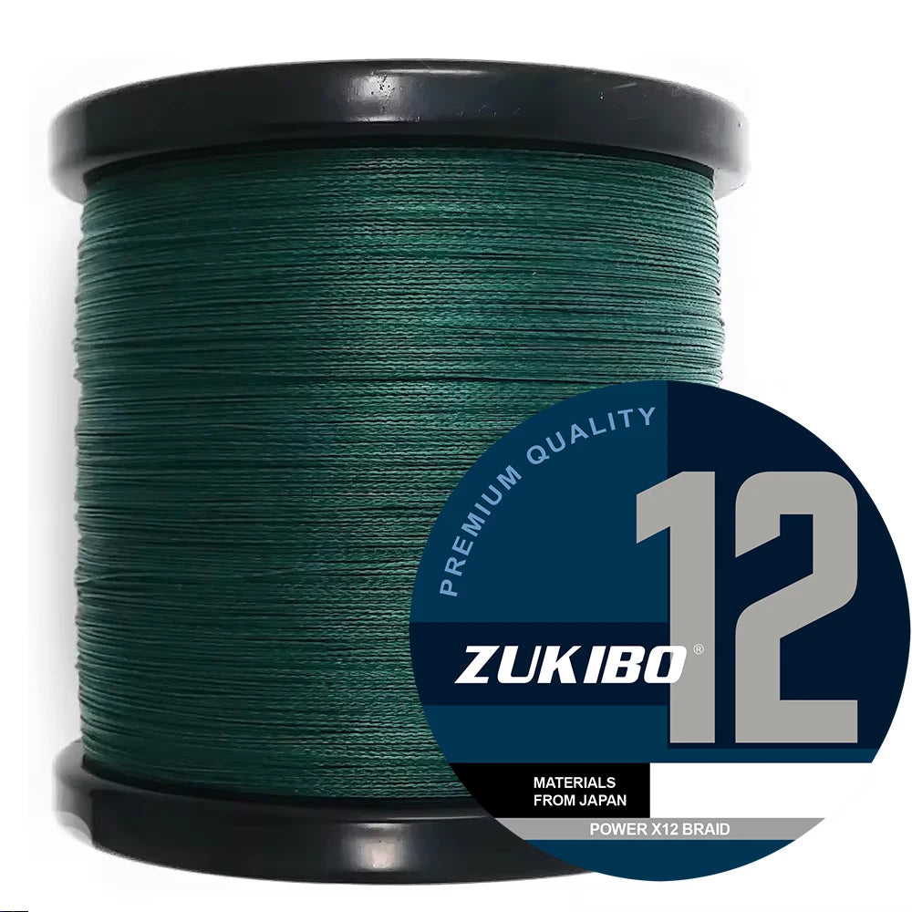 X12 Carp Fishing Line 300M 500M 1000M 12 Strands Braided Japan Multifilament PE Wire Super Strong Durable Smooth Fishing Tackle