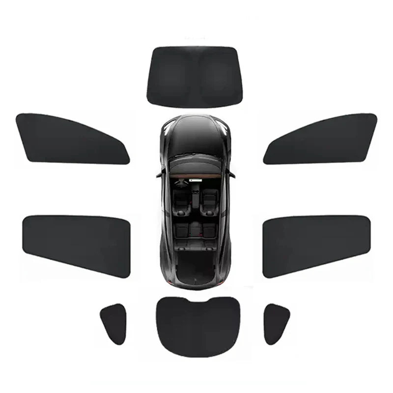 For Tesla Model Y Juniper 2025 2026 Launch Sun Shade Front Rear Side Window Sunshade Windshield Sun Outdoor Camping Accessories