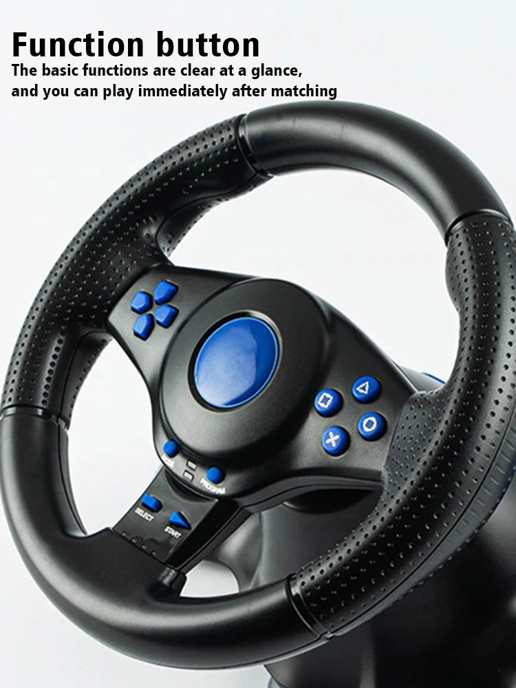 DATA FROG Racing Steering Wheel Vibration Controller Gaming Simracing Car Pedal For Switch  PS2 PS3 PS4 Xbox One PC