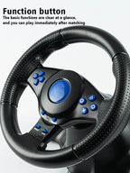 DATA FROG Racing Steering Wheel Vibration Controller Gaming Simracing Car Pedal For Switch  PS2 PS3 PS4 Xbox One PC