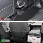 Car Seat Back Kick Protector Pad for Tesla Model YL 6-Seater Leather Anti-Scratch Cover