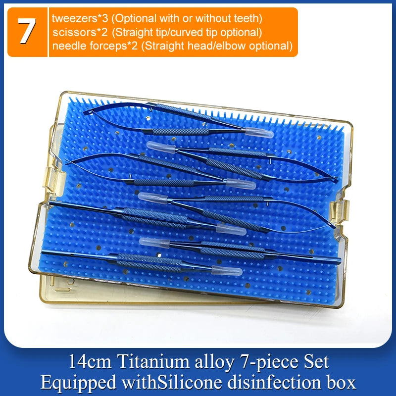 4 Pieces/set Of Ophthalmic Microsurgery Instruments 12/16/18cm Scissors+Needle Holder+tweezers Stainless Steel Surgical Tools