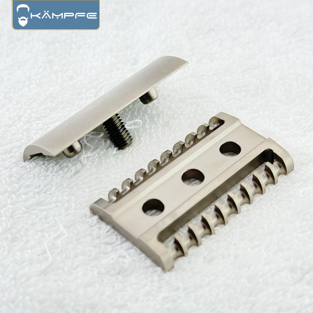 KAMPFE Titanium Alloy Safety Shaver Head CNC Milling Men's Razor Gift
