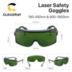 Cloudray Protective Goggles Laser Safety Goggles 190-450nm & 900-1800nm OD8+ CE For Fiber Laser Marking & Cutting