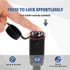 Trailer Hitch Pin Lock 5/8" 1/2" Dual Receiver Locking Trailer RV Truck Tow Heavy Duty Anti Theft for 2" Towing Receiver Lock