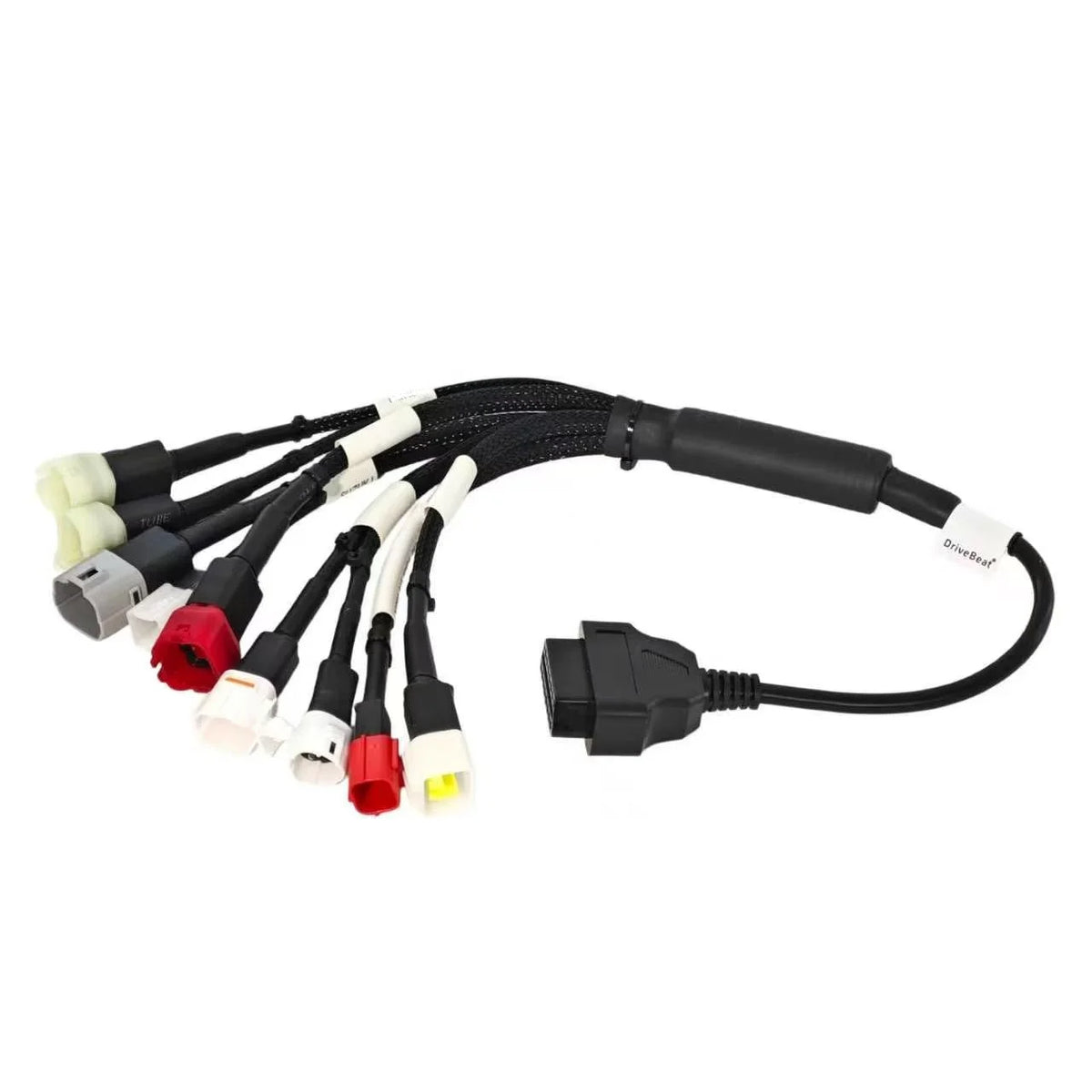 BS6 8-in-1 Motorcycle OBD Cable Extension Harness, Euro4 Diagnostic Adapter for Suzuki Honda Yamaha Kawasaki