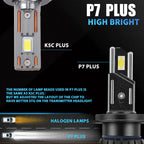 DAWN KNIGHT H11 H7 H4 Led Headlight Bulbs P7 PLUS 140W Powerful 6000K 4300K LED HB3 HB4 Led Lamps 12V 2pcs