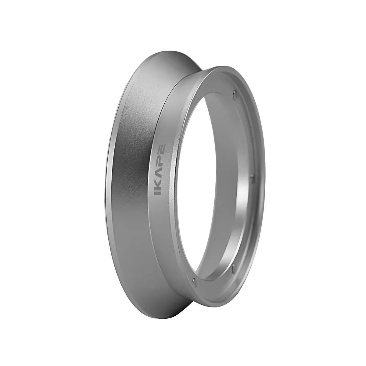 IKAPE Espresso Magnetic Dosing Funnel with All 51/54/58mm Espresso Portafilter, , Coffee Aluminum Dosing Ring Compatible，Silver