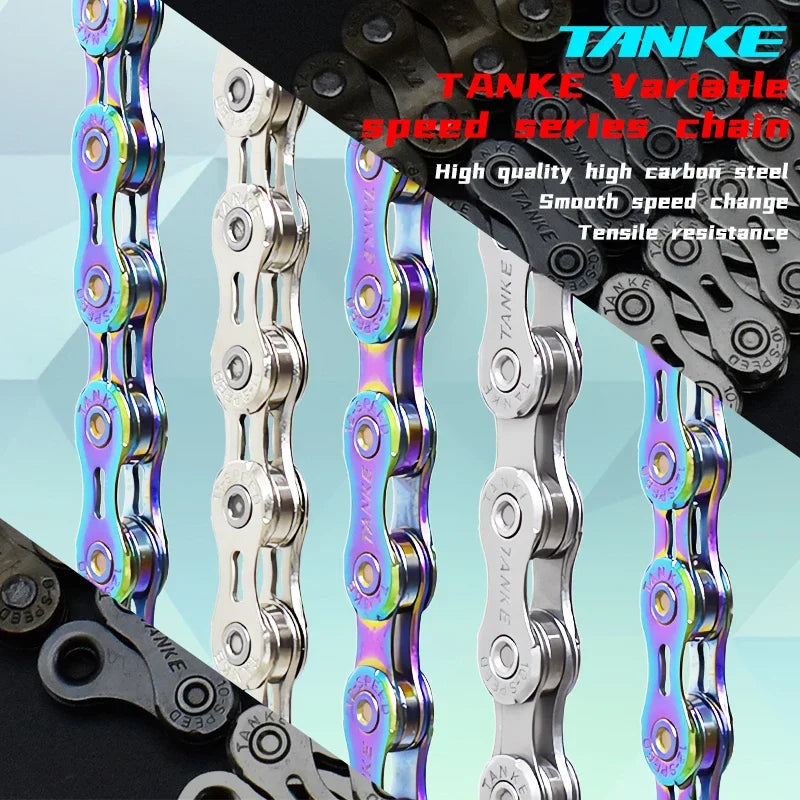 TANKE Bike Chain 8/9/10/11/12 Speed 116/126 Links MTB Road Bicycle Chain