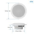 GUZARE Marine Speakers Waterproof for RV ATV UTV Golf Cart Motorcycle UV-Proof Outdoor Music Boat Speaker, 4 Inch,120Watts,2Pcs