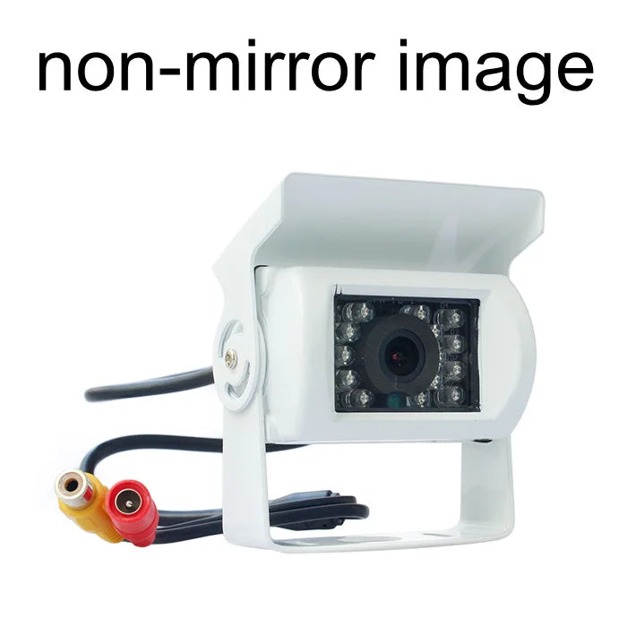 DIYKIT 4PIN RCA HD CCD IR Night Vision Car Rear View Reversing Parking Camera for Truck Van Bus Lorry White