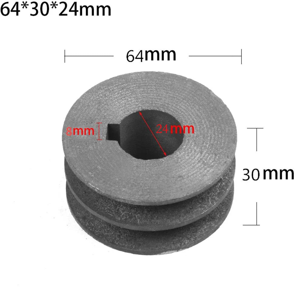 For A Type V Belt V Belt Pulley Dia 50mm 100 Cast Iron Double Slot Pulley Power Tool Accessory V Belt Pulley A Type