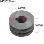 For A Type V Belt V Belt Pulley Dia 50mm 100 Cast Iron Double Slot Pulley Power Tool Accessory V Belt Pulley A Type