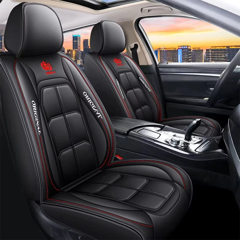 Four Season Leather Car Seat Cover All-Inclusive Cushion for Vehicle Seats Universal Fit Car Seat Protector