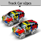 Track Car Train Toys Children Electric Track Toy Car Engineering Car Kids Educational Toys  for Children Birthday Gift