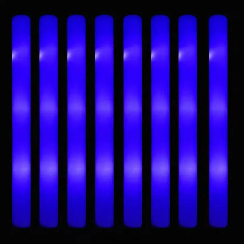 30Pcs Foam Glow Sticks with 3 Modes Colorful Led Flashing Glow Stick Glow in The Dark Party Supplies for Wedding Raves Concert