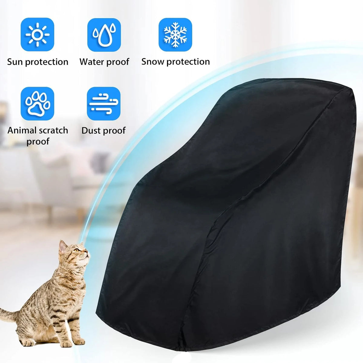 Massage Chair Cover Armchair Cover Waterproof And Dustproof Recliner Chair Cover Furniture Protective Cover 210d