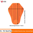 CE Certified Motorcycle Armor Jacket Insert Back Protector Universal Anti-Shock Rider Armor Back Spine Protective Pad