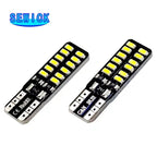100pcs DC12V Car T10 LED 194 168 W5W 3014 SMD 24 LED Auto Clearance Light Parking lamps Side Light Bulb