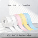 Marklife P12 Thermal Label Printer Auto Cut Portable Mini Printer P12 Adhesive Sticker Labeling Machine or 5PK Continuous Tape ﻿