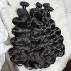 30 40Inch 3 4 Bundle Loose Body Wave Bundles 100% Unprocessed Human Hair 16A Raw Hair Bundles Extensions Brazilian Natural Black