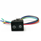 1 PC Green LED Car Dual Switch Fog Lights Radar Power Supply LED DRL Headlight On Off Switch Button Fit for Nissan X-TRAIL 2023
