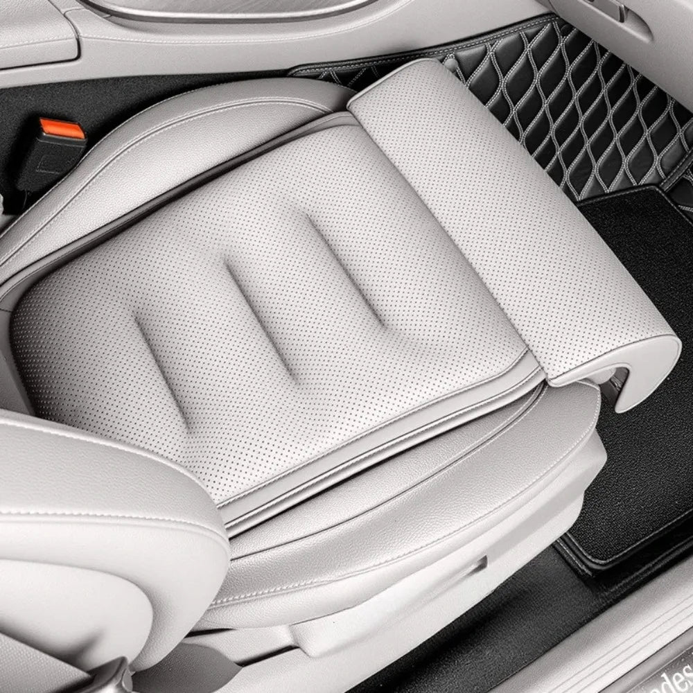 Universal Suede Cover Memory Foam Leg Support Thick Padding Non-slip Car Seat Cushion Adjustable Seat Extender