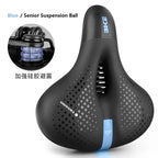 Reflective Shock Absorbing Hollow Bike Saddle MTB Bicycle Seat Breathable Rainproof Cycling Road Mountain Cycling Accessory 0402