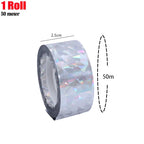 Bird Reflective Tape Repellent Pigeons Away Ribbon Anti Bird Laser Flash Tape Double Sided Garden Orchard Bird-proof Scare Tapes