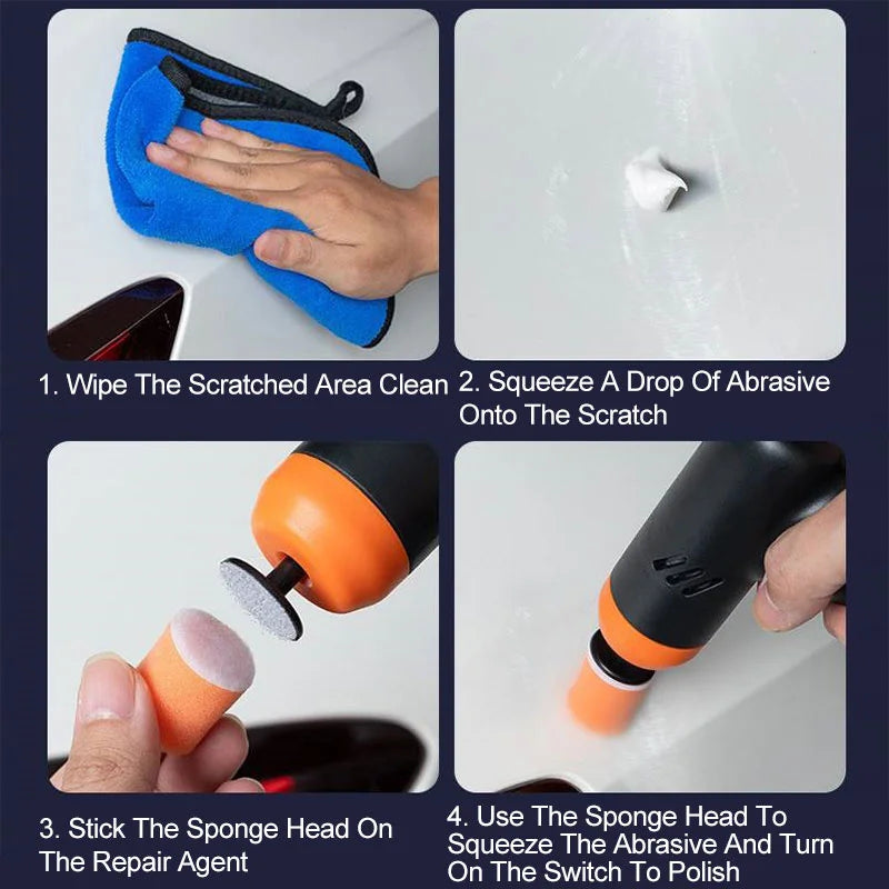 New Mini Car Polishing Machine, Cordless Polishing Machine, Scratch Repair, Electric Polishing, Car Care 2-speed Transmission