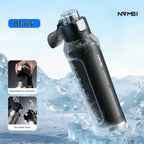 Stainless Steel Sports Water Bottle Thermal Tumble Jumping Large Capacity Cup Fitness Riding Vacuum Flask for Outdoor Activities