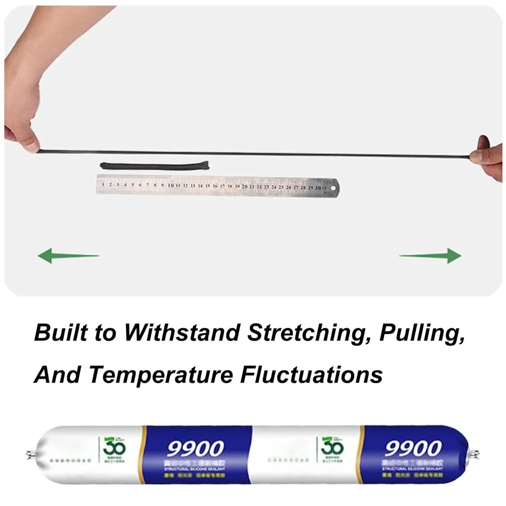 DH-9900 High Temperature Resistant Silicone Sealant for Bathroom Roof Wall Crack Waterproof Transparent Black Gray White 500ML