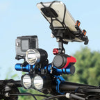 10/20/25/30cm Bicycle Handlebar Extended Bracket Bike Headlight Mount Bar Computer Holder Lamp Support Rack Alloy Fiber Stand