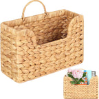 Gourd Vine Woven Wall Hanging Storage Basket Rattan Magazine Rack Home Decor for Living Room Bedroom