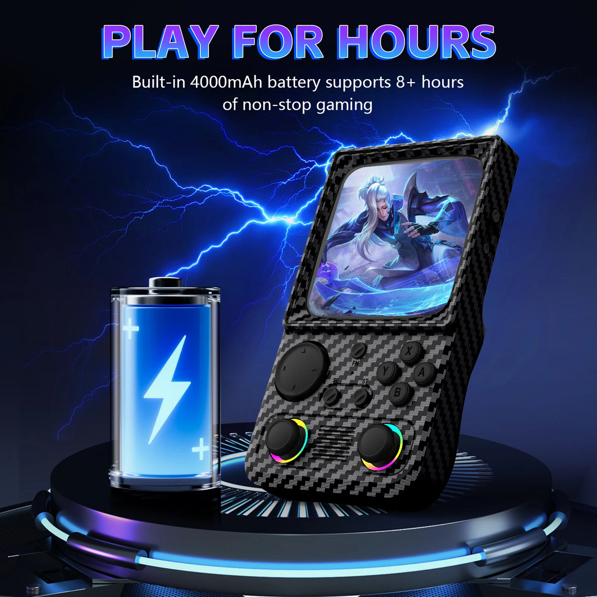 AISLPC R36T MAX Retro Handheld Game Console 22000+Games 4.0'' IPS Screen 64/128GB Supports 5G Portable Pocket Video Player