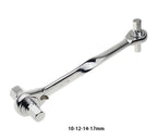 1PCS Ratchet Hex Wrench 4*5-6*8/ 6*8-10*12/ 10*12-14*17 Cr-Mo Ratchet Allen Key Double End Spanner Key Hand Tools