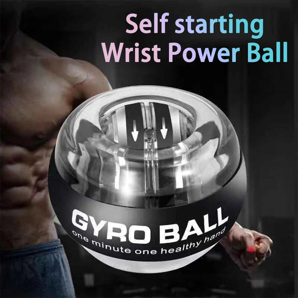 Self-Starting Wrist Ball-Lightweight Portable Silent Stress Relief Tool for Daily Use Non-Slip Hand Trainer for Office/Gym/Home