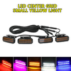 For GMC Sierra Center Front Grille Small Amber Light Front Grille Lights Daytime Running Warning Light