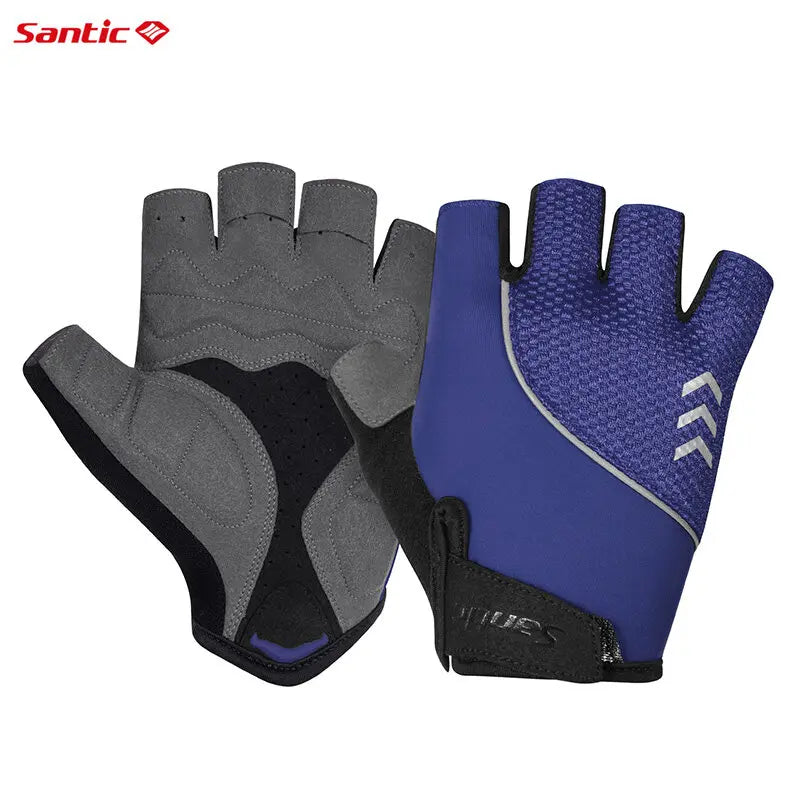 Santic Cycling Gloves Summer Half Finger Bike Gloves MTB Road Bike Breathable K3P136