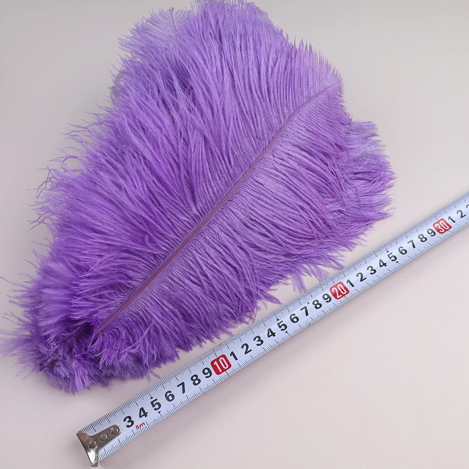 10Pcs 30-35cm Ostrich Feathers for Crafts Wedding Decoration 12-14" Handicraft Accessories Table Centerpieces Carnival Plumas