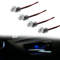 4Pcs LED Ambient Light Transparent lamp body circular Car Inner Bowl Light  Door Handle Lights Handrail Lights Decorative Lamp